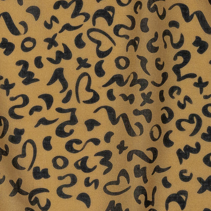 Cotton Voile - Straw Doodle Spots - Ancient Iconography Print - Mood Exclusive Rio Collection