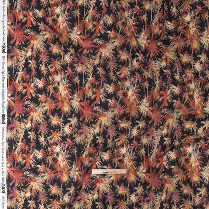 Cotton Voile - Black and Pink Palm Trees - Pindorama Print - Mood Exclusive Rio Collection