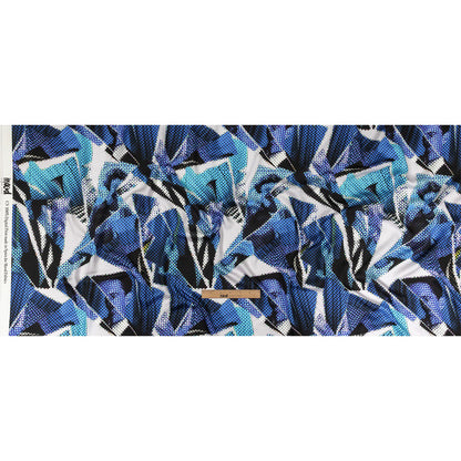 Rayon Challis - Blue Abstract - Tangled Up in Blue Print - Mood Exclusive Indigo Collection