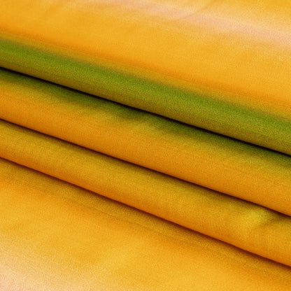 Rayon Challis - Green and Yellow Gradient Stripes - Marmalade Parade Print - Mood Exclusive Citrus Collection