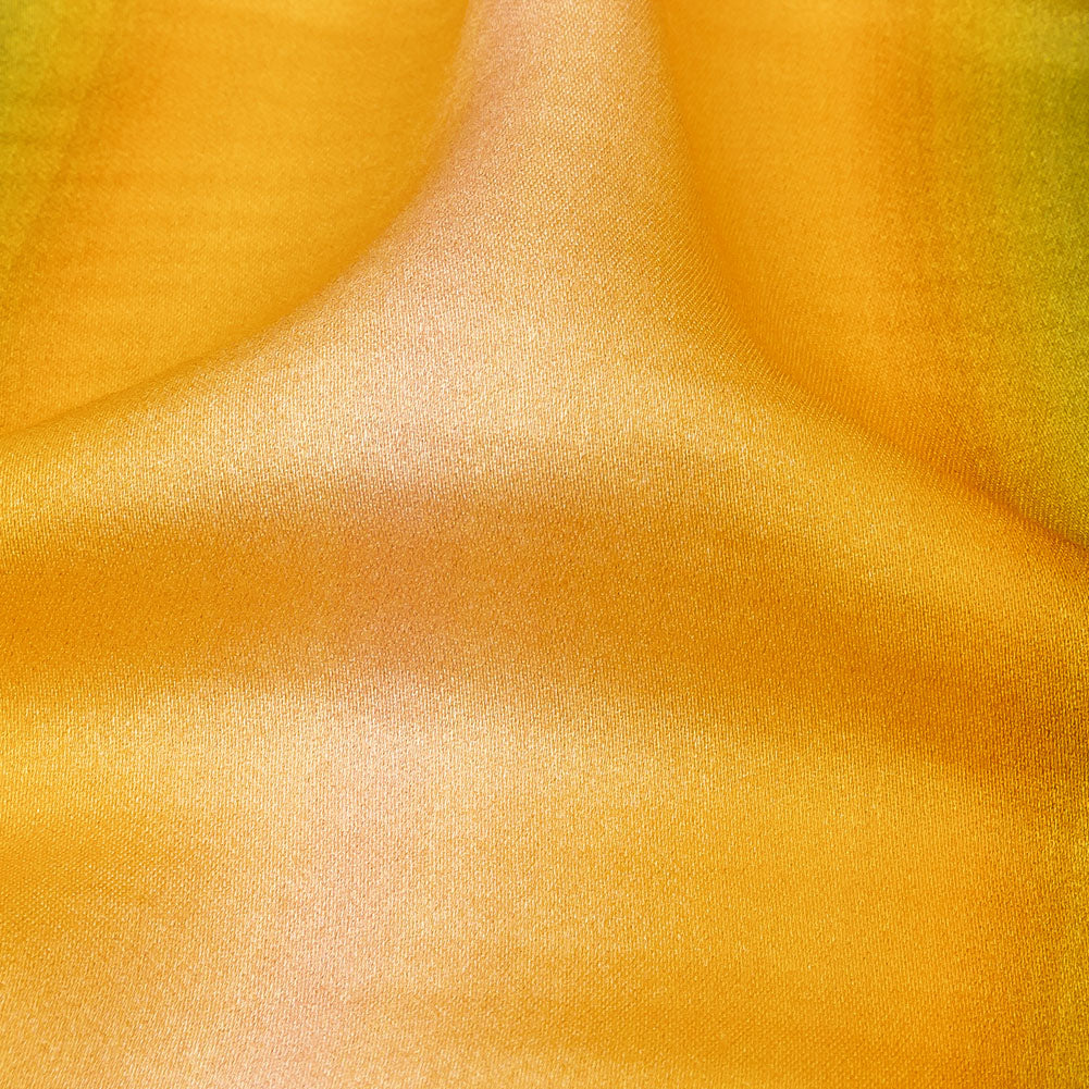 Rayon Challis - Green and Yellow Gradient Stripes - Marmalade Parade Print - Mood Exclusive Citrus Collection - Detail