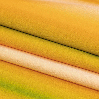 Stretch Cotton Sateen - Green and Yellow Gradient Stripes - Marmalade Parade Print - Mood Exclusive Citrus Collection