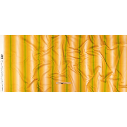 Stretch Cotton Sateen - Green and Yellow Gradient Stripes - Marmalade Parade Print - Mood Exclusive Citrus Collection