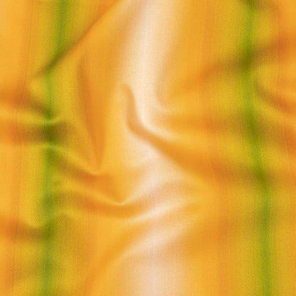 Stretch Cotton Sateen - Green and Yellow Gradient Stripes - Marmalade Parade Print - Mood Exclusive Citrus Collection