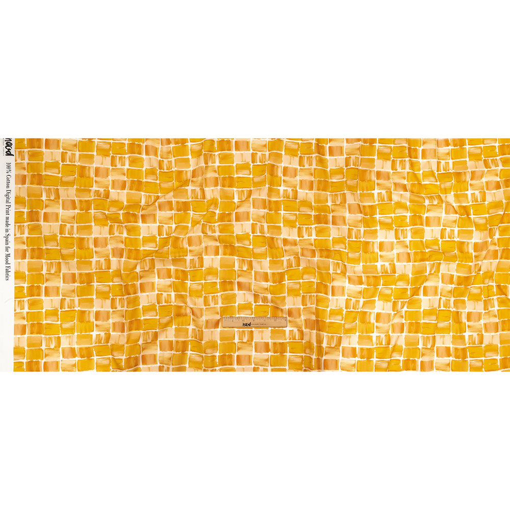 Cotton Voile - Yellow Painted Squares - Swatch Me Print - Mood Exclusive Citrus Collection - Full