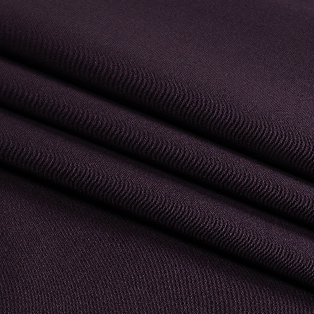 Stretch Cotton Sateen - Shadow Purple - Mood Exclusive Carlos Collection - Folded
