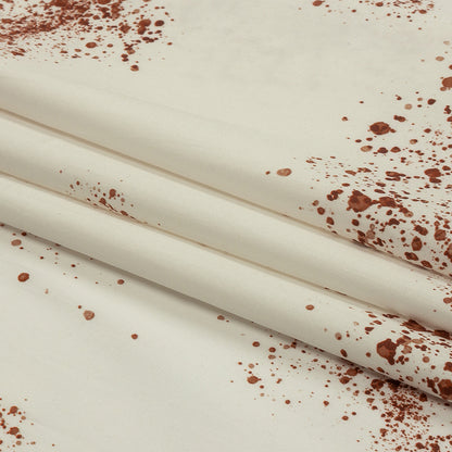 Stretch Cotton Poplin - Blood Splatters - Rue Morgue Print - Mood Exclusive Nevermore Collection