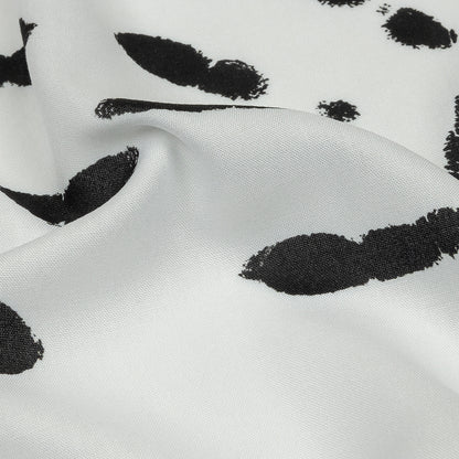 Rayon Batiste - Black and White Handprints - Bakersfield Print - Mood Exclusive Abandoned Collection