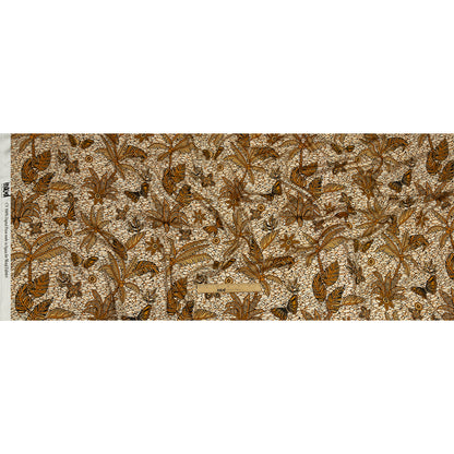 Rayon Challis - Orange and White Palm Trees - Sunny Summers Print - Mood Exclusive Rockland Collection