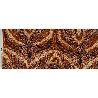 Rayon Challis - Beige and Orange Abstract - Summit Sketches Print - Mood Exclusive Rockland Collection