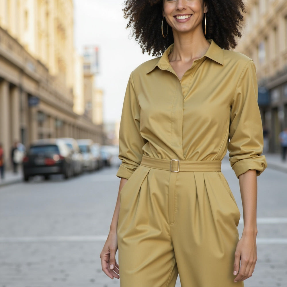 Stretch Cotton Sateen - Pebble - Mood Exclusive Carlos Collection - Editorial