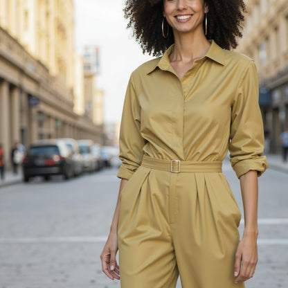 Stretch Cotton Sateen - Pebble - Mood Exclusive Carlos Collection
