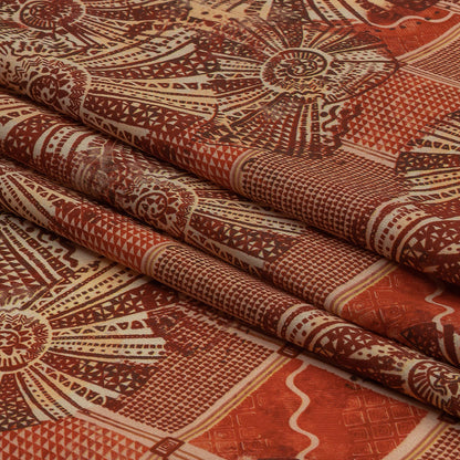 Cotton Voile - Red and White Shells on Plaid - Weekend Wandering Print - Mood Exclusive Rockland Collection