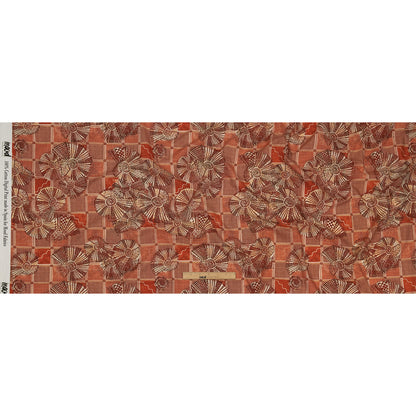 Cotton Voile - Red and White Shells on Plaid - Weekend Wandering Print - Mood Exclusive Rockland Collection