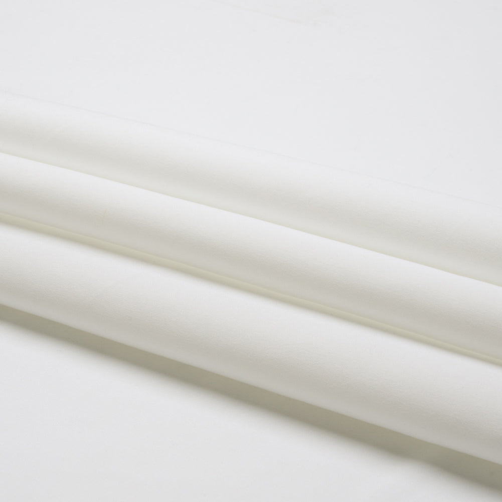 Recycled Polyester Swim Trunk Fabric - White - Mood Exclusive Malibu Collection - Folded
