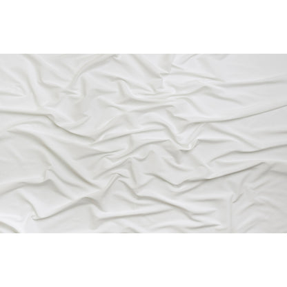 Recycled Polyester Swim Trunk Fabric - White - Mood Exclusive Malibu Collection