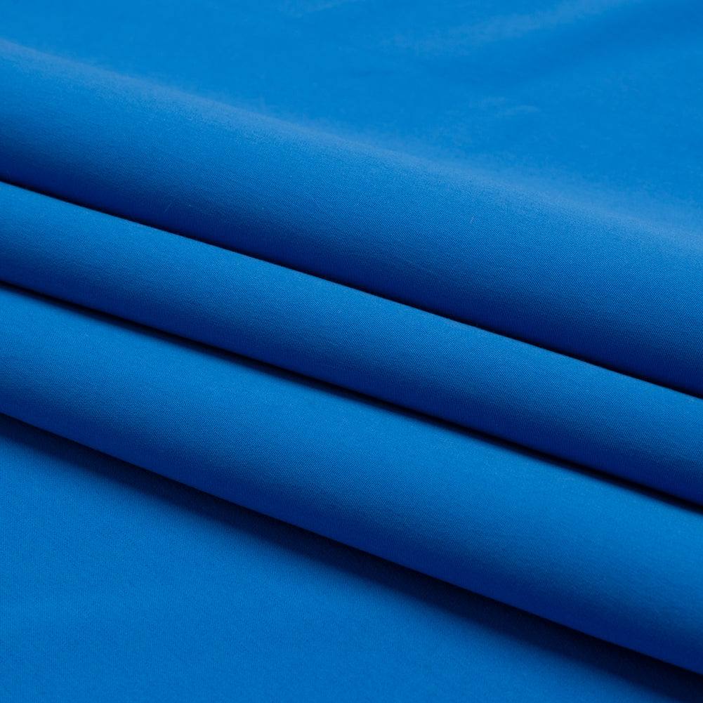 Recycled Polyester Swim Trunk Fabric - Blue - Mood Exclusive Malibu Collection - Folded