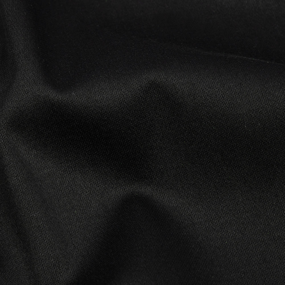 Stretch Cotton Sateen - Black - Mood Exclusive Carlos Collection - Detail