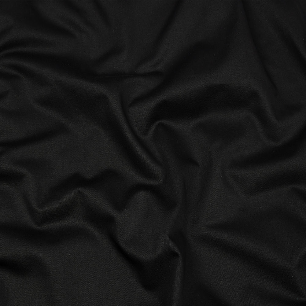Stretch Cotton Sateen - Black - Mood Exclusive Carlos Collection