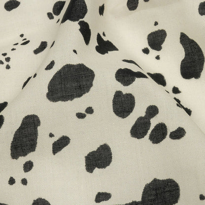 Cotton Voile - Black and White Dalmatian Spots - Fire Dogs Print - Mood Exclusive Metro Collection