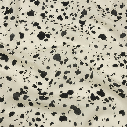 Cotton Voile - Black and White Dalmatian Spots - Fire Dogs Print - Mood Exclusive Metro Collection