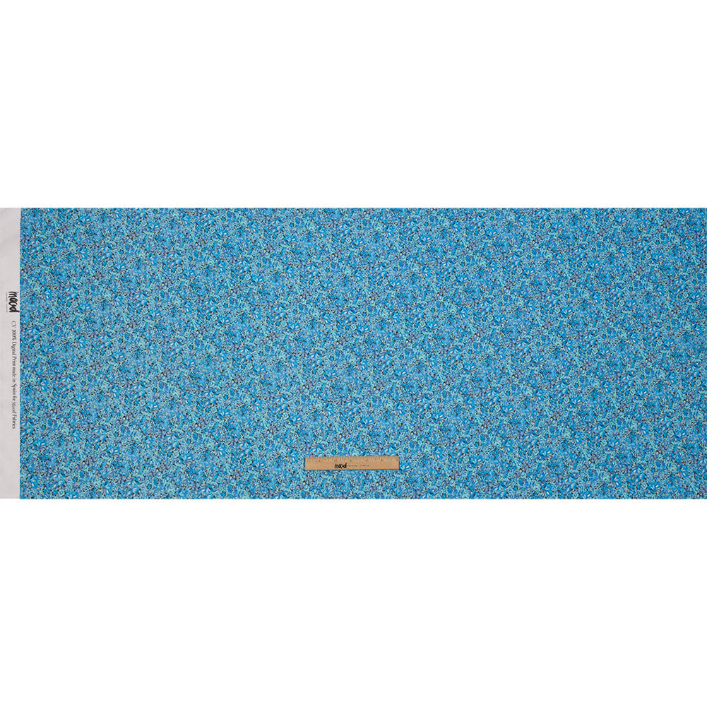 Viscose Georgette - Blue Floral - Titania's Dream Print - Mood Exclusive Secret Garden Collection - Full
