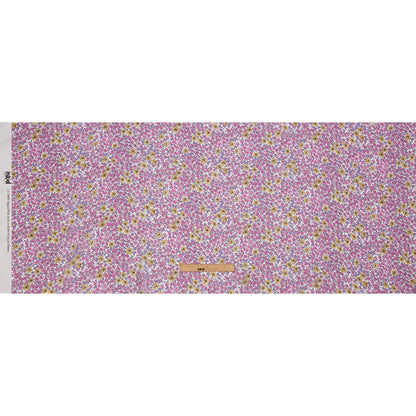 Viscose Georgette - Bigger Pink and Yellow Floral - Springtime Saunter Print - Mood Exclusive Secret Garden Collection