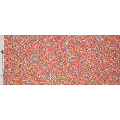 Viscose Georgette - Orange Floral - Strawberry Fields Print - Mood Exclusive Secret Garden Collection