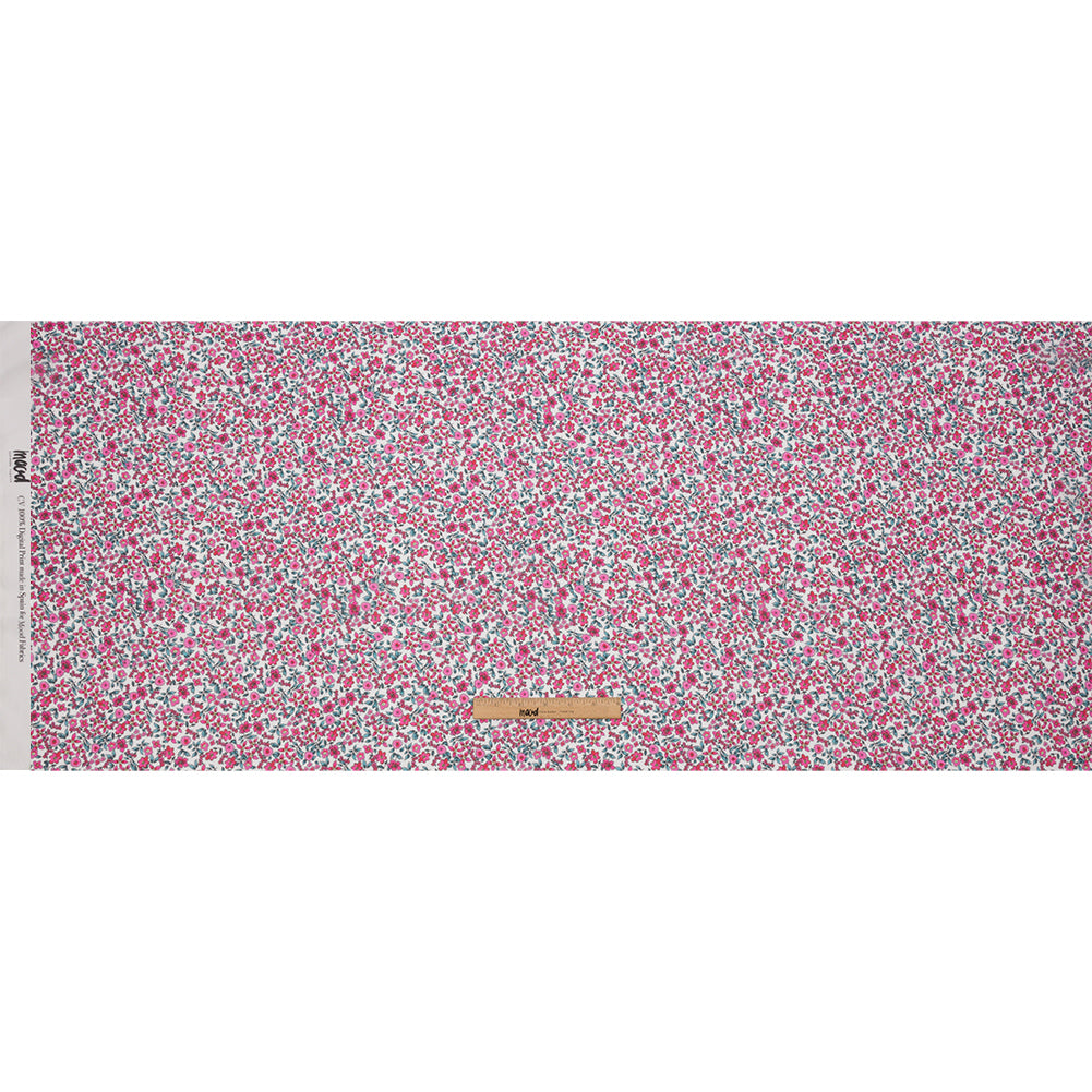 Viscose Georgette - Pink Floral - Botanical Stroll Print - Mood Exclusive Secret Garden Collection - Full