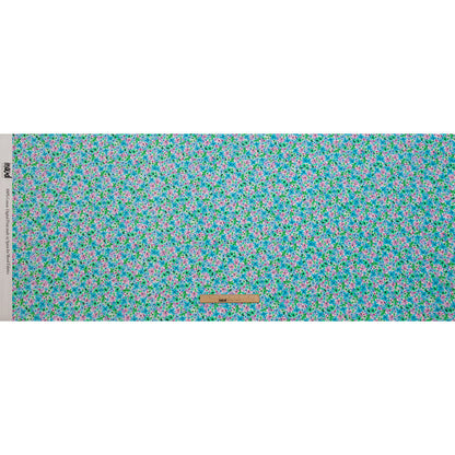 Cotton Voile - Blue and Purple Floral - Isola Bella Print - Mood Exclusive Secret Garden Collection