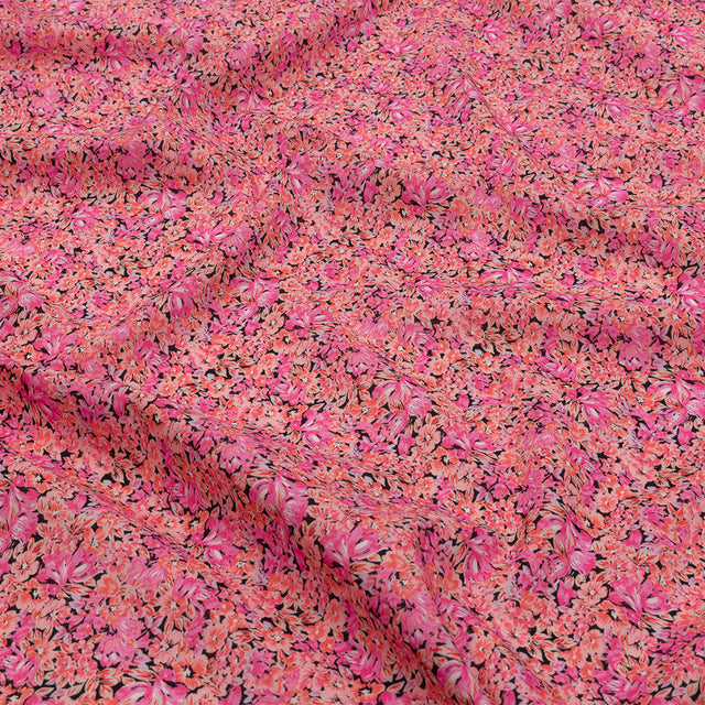 Cotton Voile - Pink Floral - Titania's Dream Print - Mood Exclusive Secret Garden Collection