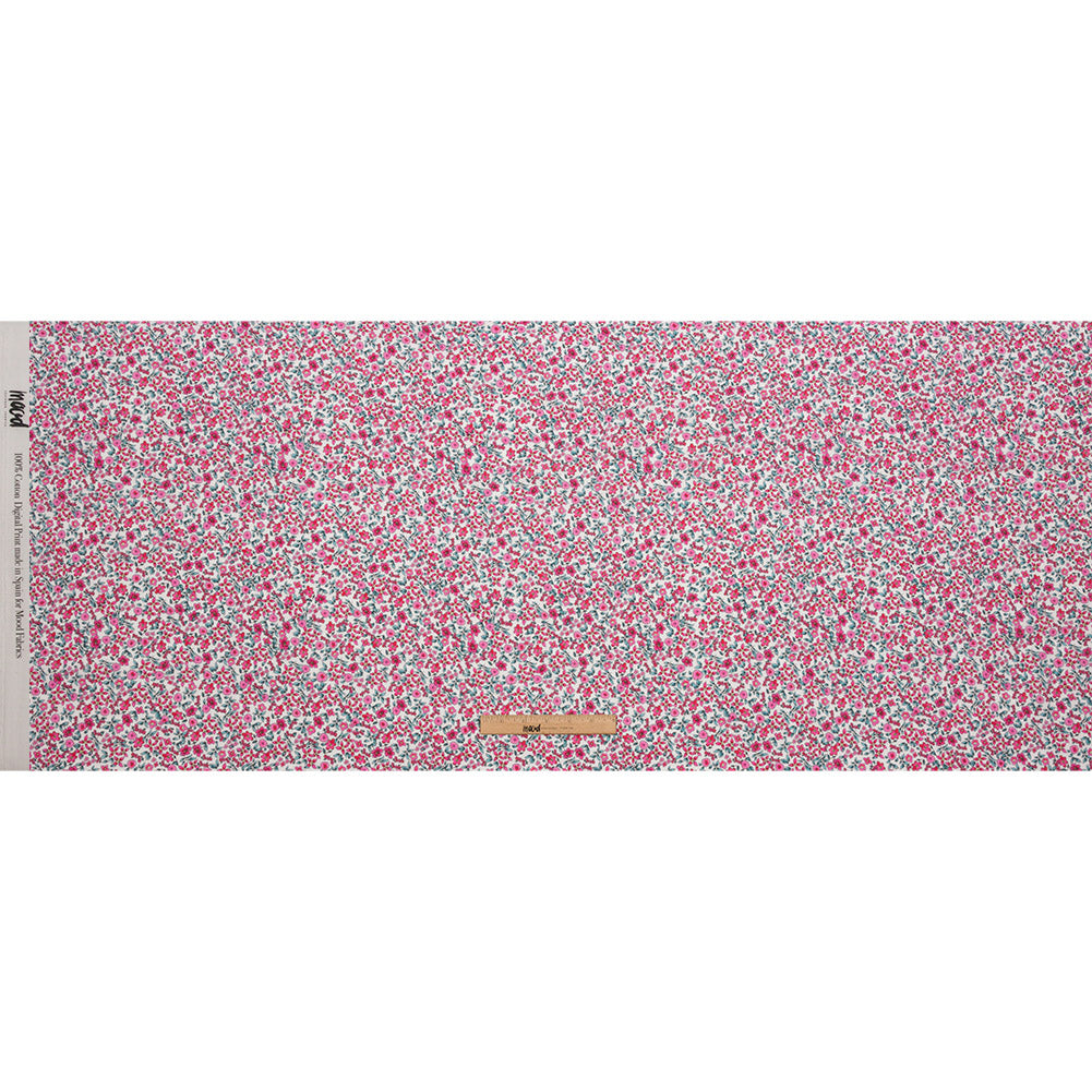 Cotton Voile - Pink Floral - Botanical Stroll Print - Mood Exclusive Secret Garden Collection - Full