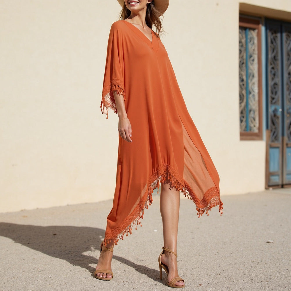 Viscose Georgette - Persimmon - Mood Exclusive Elodie Collection - Editorial