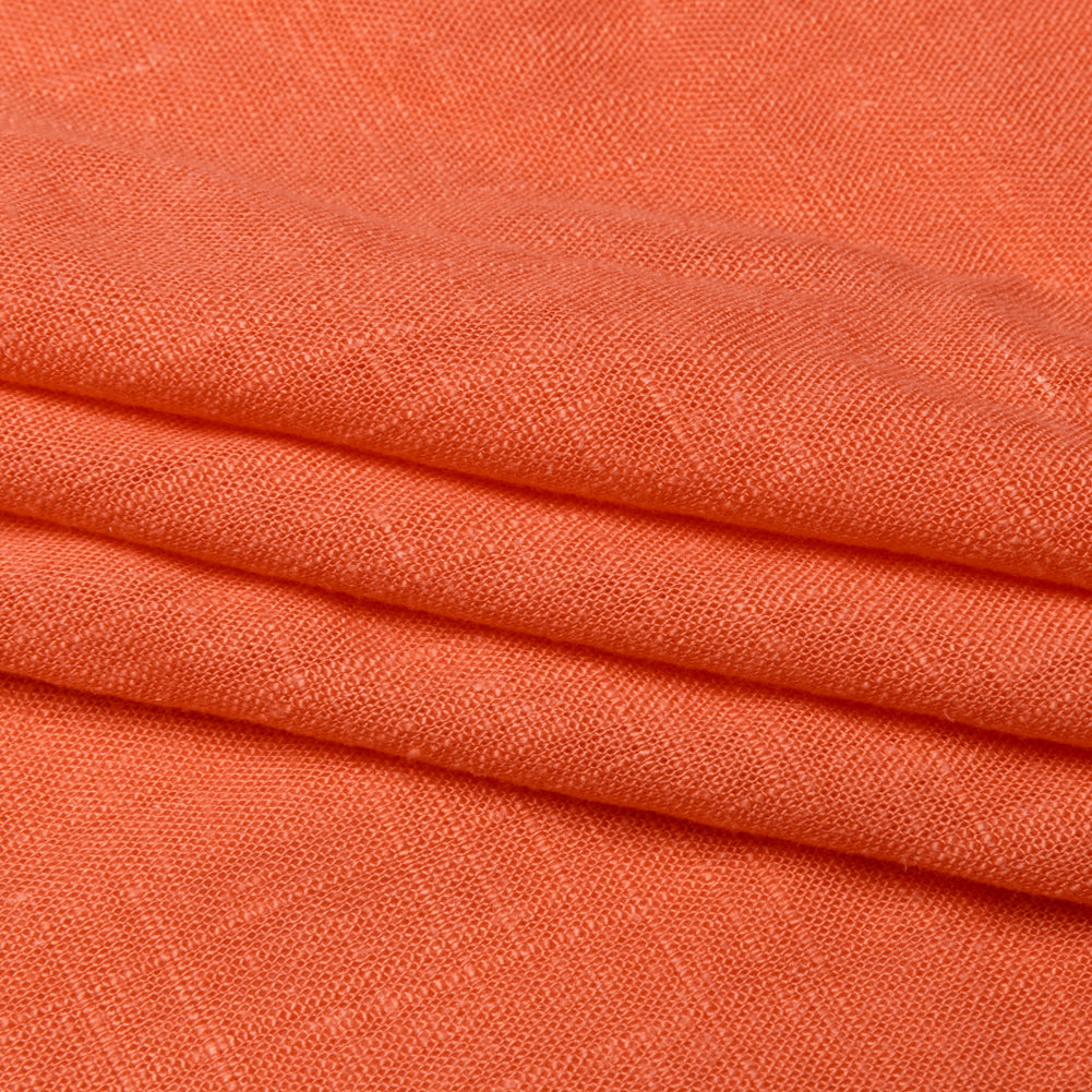 Viscose and Linen Woven - Persimmon - Mood Exclusive Tamara Collection - Folded