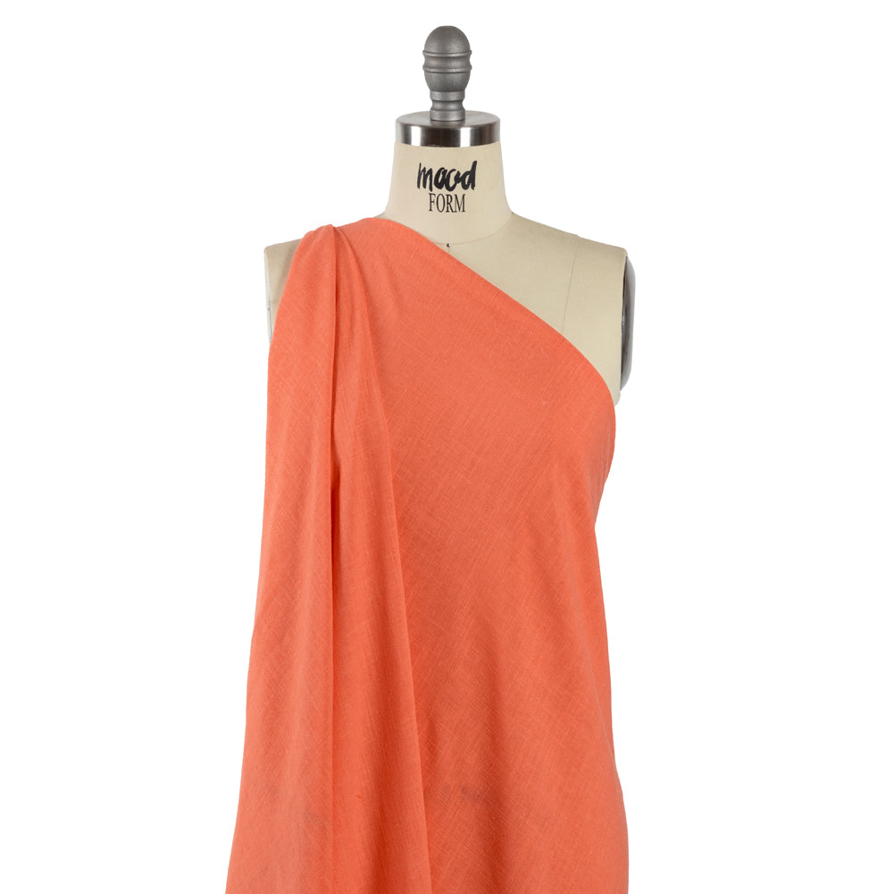 Viscose and Linen Woven - Persimmon - Mood Exclusive Tamara Collection - Drape
