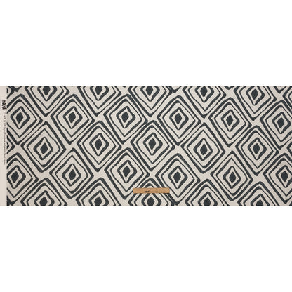 Linen and Rayon Woven - White Painted Diamonds - Sahara Summers Print - Mood Exclusive Palm Beach Collection