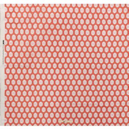 Stretch Cotton Sateen - Red Honeycomb Diamonds - Arcade Fever Print - Mood Exclusive Yesterday Collection