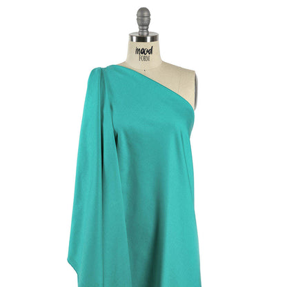 Stretch Cotton Sateen - Turquoise - Mood Exclusive Carlos Collection
