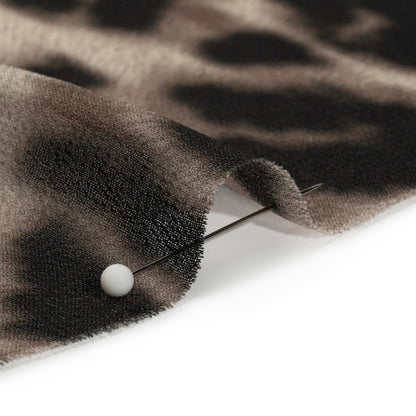 Viscose Georgette - Black and Beige Leopard - Shade of the Acacia Print - Mood Exclusive Kilimanjaro Collection