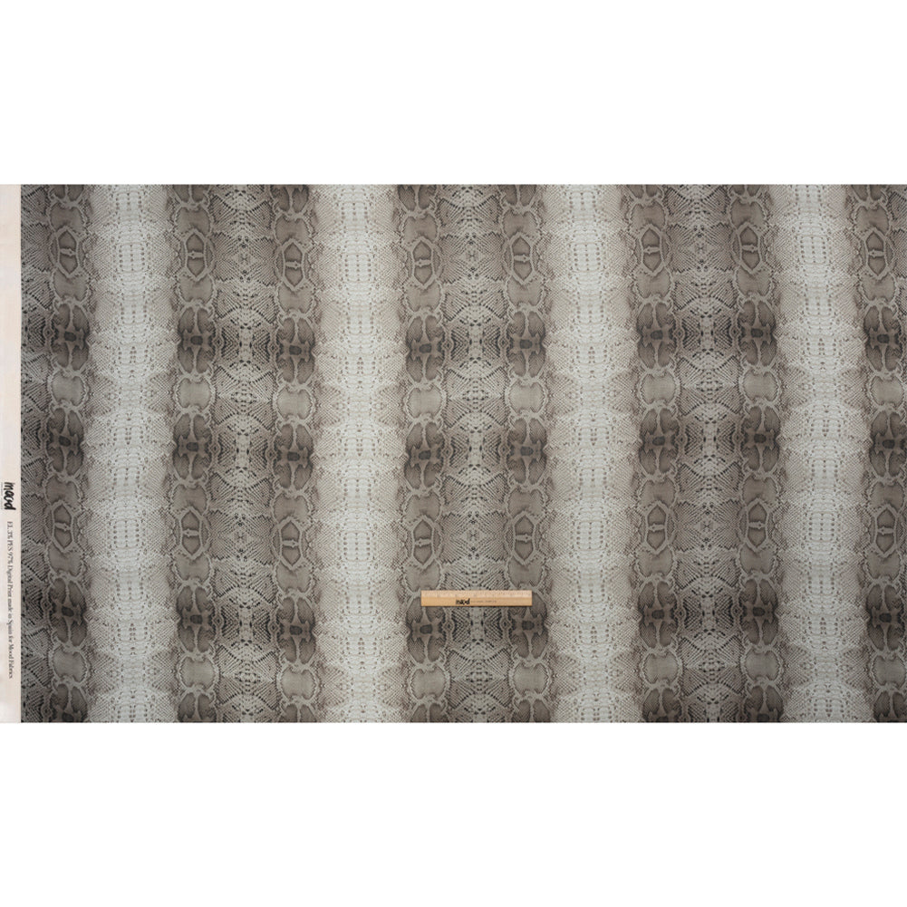 Viscose Georgette - Gray Snakeskin - Midnight Lurking Print - Mood Exclusive Kilimanjaro Collection - Full