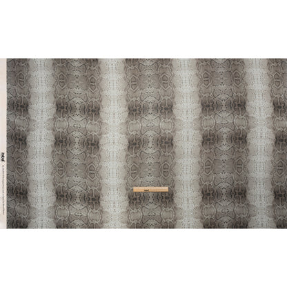 Viscose Georgette - Gray Snakeskin - Midnight Lurking Print - Mood Exclusive Kilimanjaro Collection