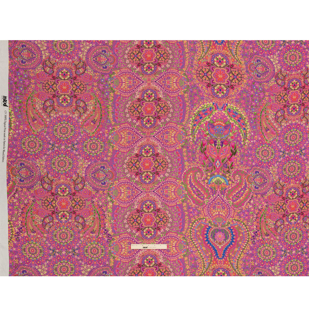 Sustainable Viscose Crepe - Pink Paisley - Amsterdam Market Print - Mood Exclusive Gisele Collection - Full