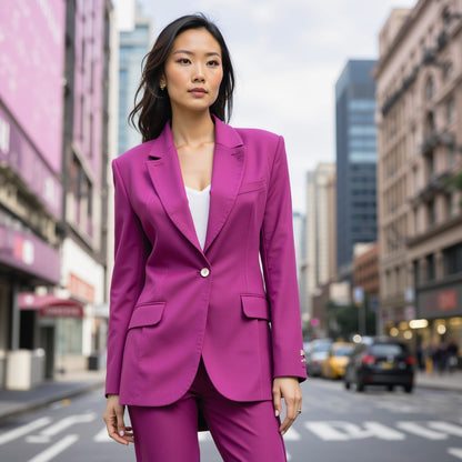 Stretch Cotton Sateen - Royal Purple - Mood Exclusive Carlos Collection