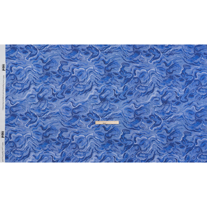 Cotton Voile - Blue Abstract - Skyscape Print - Mood Exclusive Chariot Collection