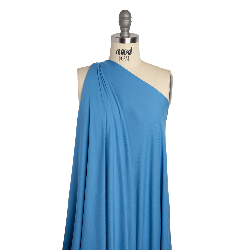 Rayon Challis - Blue - Mood Exclusive Vivian Collection - Drape