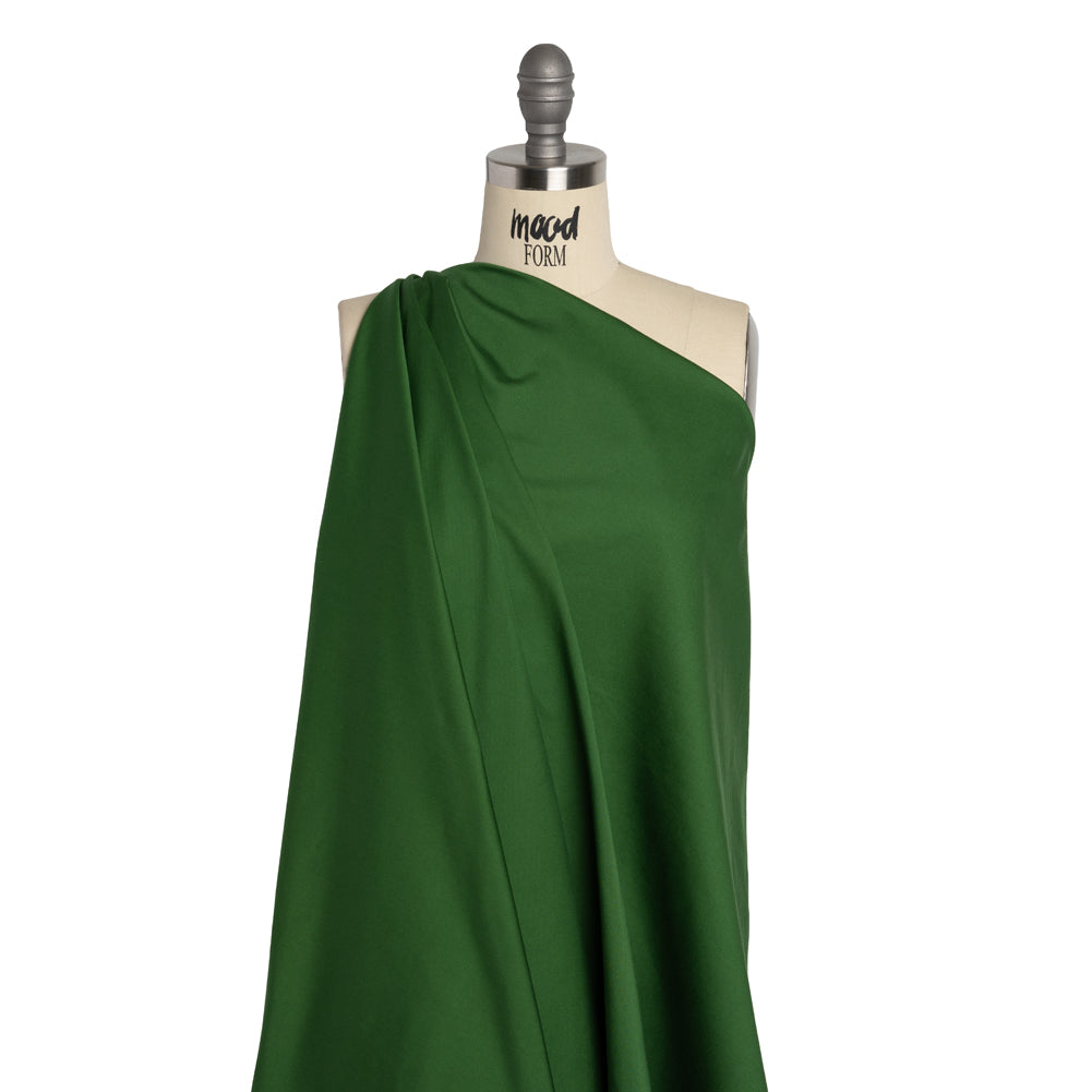 Stretch Cotton Sateen - Hunter Green - Mood Exclusive Carlos Collection - Drape