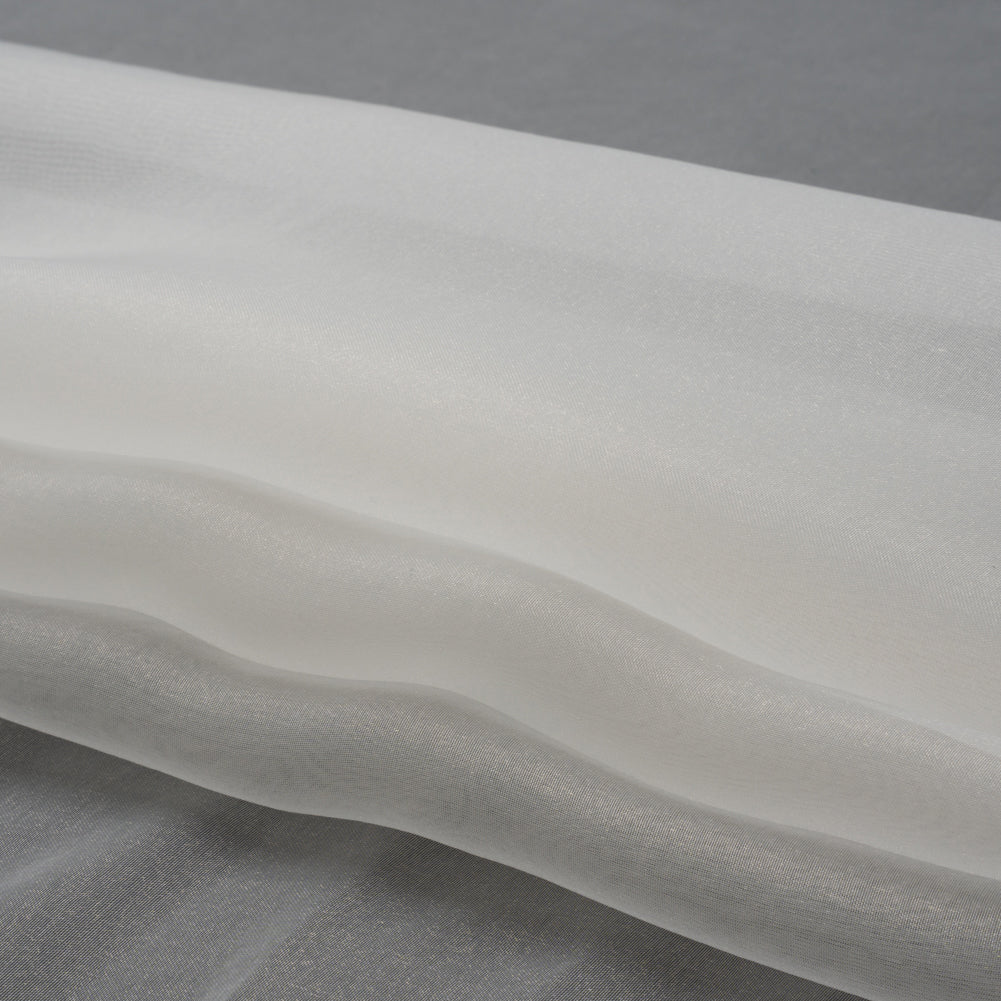 Polyester Organza - Antique White - Luscinia Collection by Mood - Folded