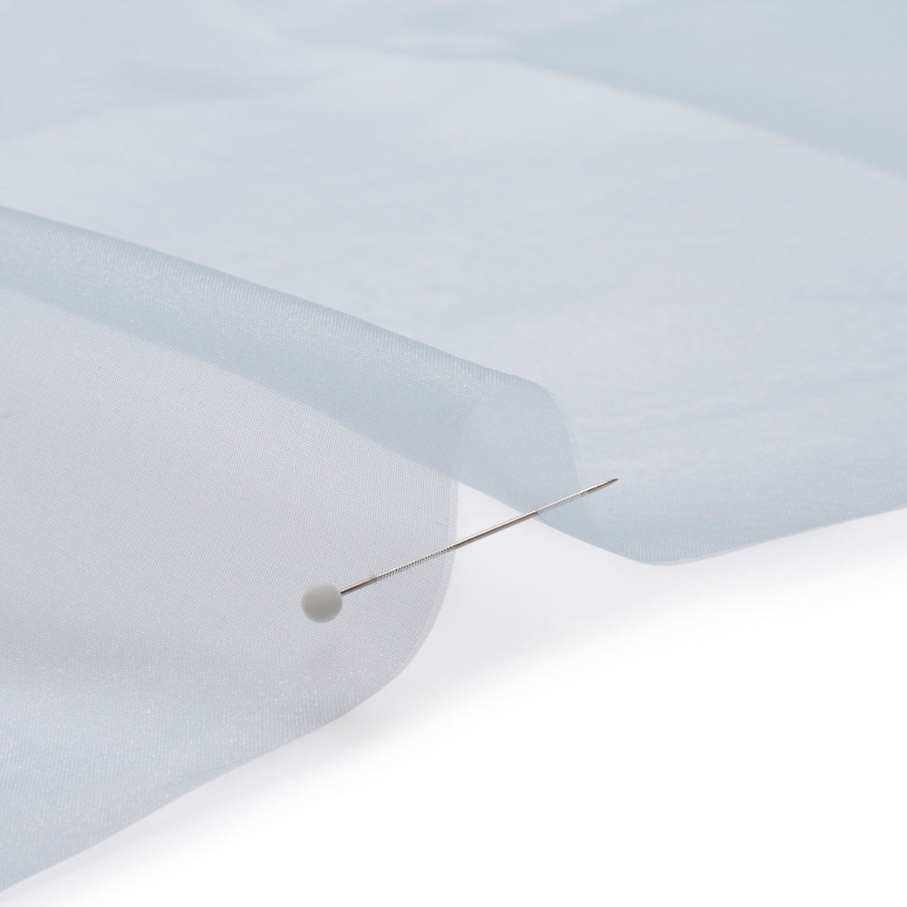Polyester Organza - Baby Blue - Luscinia Collection by Mood - Detail