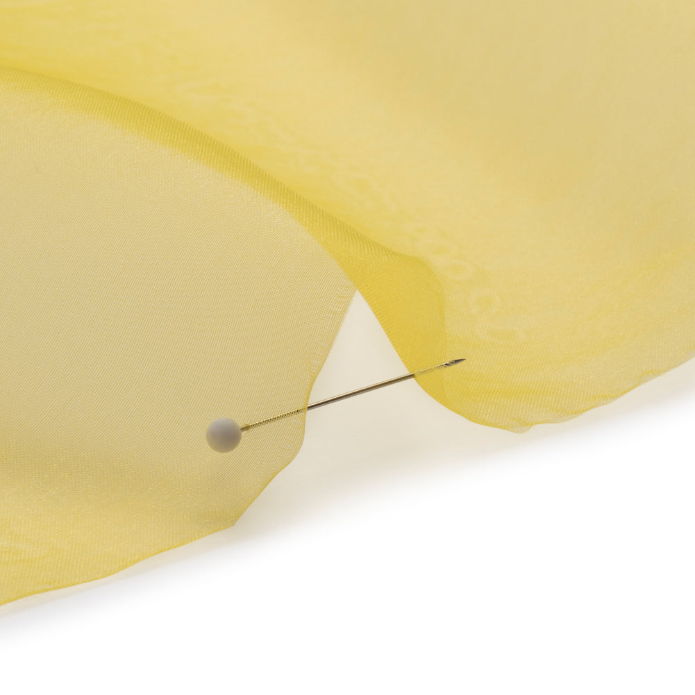 Polyester Organza - Buttercup Yellow - Luscinia Collection by Mood - Detail