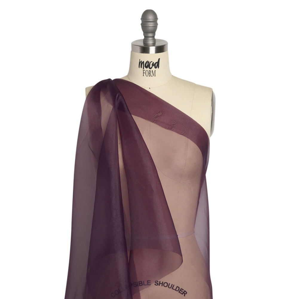 Polyester Organza - Eggplant - Luscinia Collection by Mood - Drape